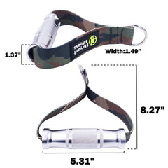 Heavy Duty Metal Gym Handles Cable Machine Attachment Resistance Band Workout Hand Grips Fitness Camouflage Multiple Colors
