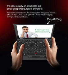 Topton Fanless Mini Pocket Laptop 7 Inch Touch Screen Intel N4000 12GB DDR4 Computer Office Ultrabook Notebook 2.0MP Windows 11
