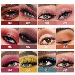 24 Color Monochrome Eye Shadow Palette Diamond Sequins Cosmetics Soft Matte Waterproof Durable Eye Make-up for Women