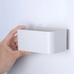 Wall Mounted Organizer Punch Free Remote Control Holder Fixed On Wall Cosmetic Box Stand Rack Adhesive Hanger Storage Case