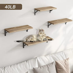 Floating Wooden Shelves Display Shelf Solid Wood Shelves Wall Storage Rack for Bedroom Kitchen Home Decoration Plant Holder