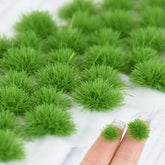 39Pcs/Box Artificial Grass Tufts DIY Miniature Wargame Scenery Modeling Terrain Railway Wild Lawn Home Desktop Flowerpot Decor