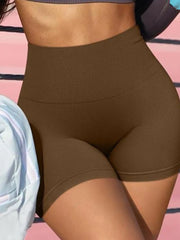 2025 Summer Women Slim Shorts Seamless Elastic High Waist Hip Liftting Fitness Fashion Shorts Gym Workout Cycling Yoga Shorts