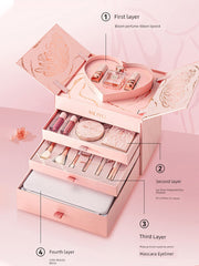 Every Encounter Bloom Makeup Set Genuine Goods Full Set of Cosmetics a Set of Valentine's Day Gifts for Girls Lipstick Gift Box
