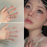 Fashon Pearl Face Stickers Pearl Temporary Tattoo Stickers Waterproof Glitter Eyeshadow Body for Festival Makeup
