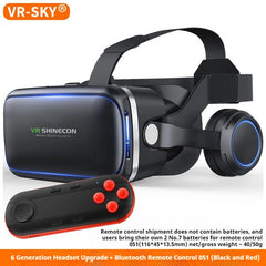 VR SHINECON G04EA 10.0 Virtual Reality Helmet 3D Glasses Casque For Smartphone Smart Phone Goggles Headset Video Game Binoculars
