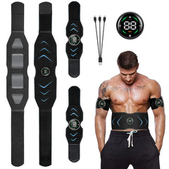 Waist Abdominal Muscle Stimulator EMS Body Abs Slimming Belt Vibration Fitness Belts Weight Loss Arm Leg Workout Equiment