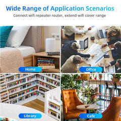 1200Mbps 2.4G 5GWiFi Dual Band Repeater Wireless Signal Range Extender Wi-Fi Amplifier Router Long Range Signal Booster For Home