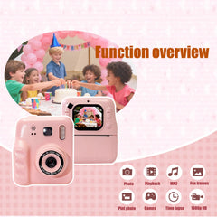 Children's Thermal Printing Camera, Can Take Photos and Record Videos, Mini Portable Educational Toy for Students/Polaroid Camera, Instant Photo Printing, High-Definition Dual Camera, Baby Holiday Gift, Small Slr Camera/Inkle