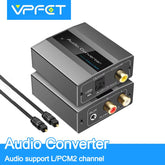 Analogue to Digital Audio Converter Analogue Digital Converter R/L RCA 3.5 mm AUX to Digital Coaxial Toslink Optical AD Converte