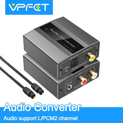 Analogue to Digital Audio Converter Analogue Digital Converter R/L RCA 3.5 mm AUX to Digital Coaxial Toslink Optical AD Converte