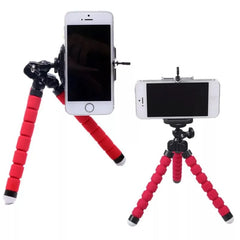 Mobile Phone Holders Clip Mini Flexible Tripod Sponge Octopus Bracket Universal Phone Camera Holder for iPhone 16 Huawei Samsung
