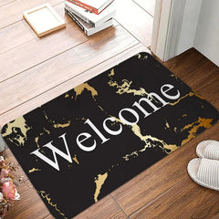 Marble Pattern Welcome Doormat Non-slip Carpet Washabe Living Room Bedroom Hallway Home Floor Mat Fade Resistant Kitchen Rug