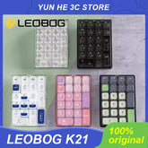 LEOBOG K21 Number Pad Mechanical Numeric Keypad Bluetooth 21 Key Transparent Photoshop Accounting Numpad Esports Gaming Keyboard