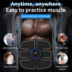 USB Rechargeable Intelligent Muscle Training Device for Fitness Body Shaping Abdominal Training Electric Slimming Massager