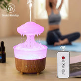 Mushroom Rain Cloud Humidifier Raindrop Humidifier 2/4/8h Timing Colorful Night Light Essential Oil Diffuser Home Bedroom Gifts