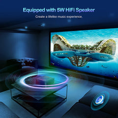 XNANO 500ANSI 4K Projector Full HD 1080P Home Theater for IOS/Android/TV Stick with 5W Speaker 5G WiFi BT5.0 Portable Projector