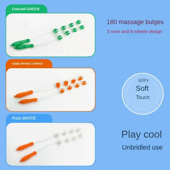 Back Stripe Massager Roller Household Handheld Ball Massager Back Trainer Massage and Relaxation Roller Fitness Accessories