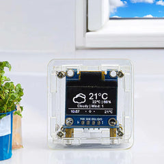 MINI Weather Clock ESP8266 WIFI Digital Clock DIY Soldering Kit Electronic Multifunctional Weather Station