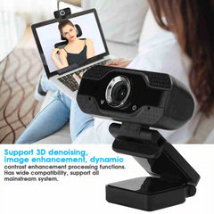 1080P Desktop Computer Camera USB Online Class Webcam with Microphone Computer Camera Drive Camera USB Camera PC Webcam