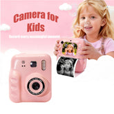 New Children's Thermal Printing Camera That Can Take Photos and Record Videos, Mini Portable Educational Toy for Students/Polaroid Camera, Instant Photo Printing, High-Definition Dual Camera, Baby Holiday Gift Mini Dslr/Inkle