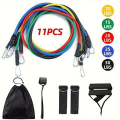 MIJIA 11pcs/Set Pull Rope, Resistance Bands, Portable Fitness Equipment, Ankle Strap, Chest Expander, Elastic Exercise Band
