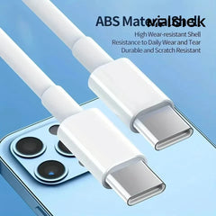 20W PD Charger For iPhone 15 12 14 16 Pro Max USB C Fast Charger For iPhone 16 Plus XR X XS MAX iPad AirPods Fast Charging Cable