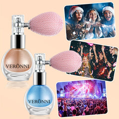 Diamond High Gloss Glitter Spray Highlighter Powder Air Bag Fragrance-Infused Shiny High Light For Face Body Makeup Cosmetics