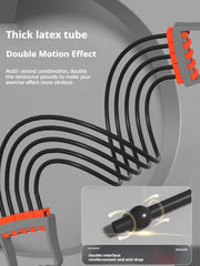 Fitness Full Body Workout Set Chest Expander Removable Resistance Bands Pilates Push Ups Muscle Training Strengthen Exercise