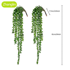 Artificial Plants Home Decoration Succulent Ivy Greening Wall Hanging Window Garden Festive Party Decoration Fake Flower Plants