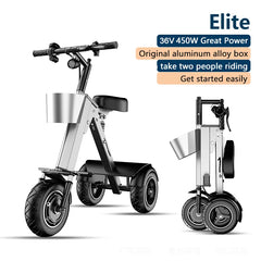 Electric Tricycle For Adult Women Small And Portable 3 Wheels Electric Scooter For Man Mini Folding Elderly Mobility Scooter