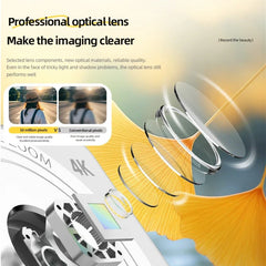 4K Digital Camera 5000W Pixel Retro CCD Portable Card Camera Entry-level Camera Dual Camera Flash 50 Million Pixels Auto Focus