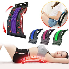 Waist Support Magnetotherapy Multi-Level Adjustable Back Massager Stretcher Waist Neck Fitness Lumbar Cervical Spine Support
