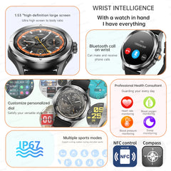 2025 New For Xiaomi S4 Ultra GPS Smart Watch Men AMOLED Outdoor Sports Track NFC Heart Rate Waterproof Bluetooth Call Smartwatch