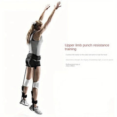 Jump Resistance Band Tension Rope Yoga Jump Waist Leg Strength Exercises Gym Equipment Fitness Basketball Tennis Running 