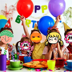 10pcs Kawaii Bluey Family Cartoon Creative Straw Accessories Party Home Cute Animal Theme Colorful Straws Bluey And His Friends