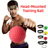1Pcs MMA Boxing Speed Ball Head-Mounted Pu Punch Sanda Training Hand Eye Reaction Home Sandbag Fitness Equipment Gym Muay Thai