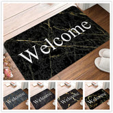 Marble Pattern Welcome Doormat Non-slip Carpet Washabe Living Room Bedroom Hallway Home Floor Mat Fade Resistant Kitchen Rug