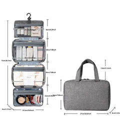 Travel Waterproof Folding Dry and Wet Separation Toiletry Bag Cosmetic Storage Bag Large Capacity Cosmetic Bag