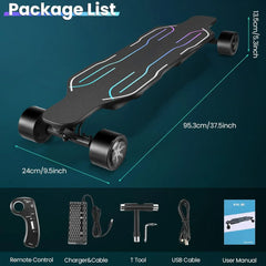 Electric Skateboards Longboards Dual-Drive Electric Scooter For Adults Teens With Remote Control And Charger Cycling Accessories