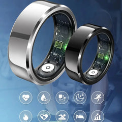 2025 R6Pro Smart Ring, Heart Rate, Blood Oxygen, Sleep&Blood Pressure Tracker, Bluetooth Oura Smart Ring iOS Android Compatible