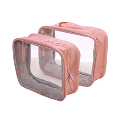 New PVC Transparent Cosmetic Bag Female Portable Large Capacity Wash Bath Fitness Swimming Travel Cosmetic Bag Beauty Case