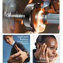 2025 R6Pro Smart Ring, Heart Rate, Blood Oxygen, Sleep&Blood Pressure Tracker, Bluetooth Oura Smart Ring iOS Android Compatible