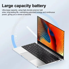 14.1"Ultra Slim Laptop 16GB RAM 2TB SSD Intel N3700 Notebook Gamer 1920*1080 Display Office Study Computer PC Windows 11 Pro