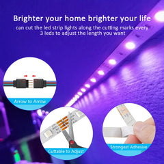 LED Strip Lights RGB 3535 ,5V 1M-30M,16 million colors, RGB , Led Strip Lighting Music Sync, Color Changing for Party Home