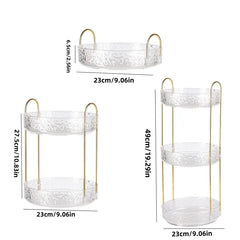 1pc Accessible Luxury Rotating Cosmetics Storage Box Desktop High-end Makeup Brush Storage Tube Lipstick Cosmetics Dressing Tabl