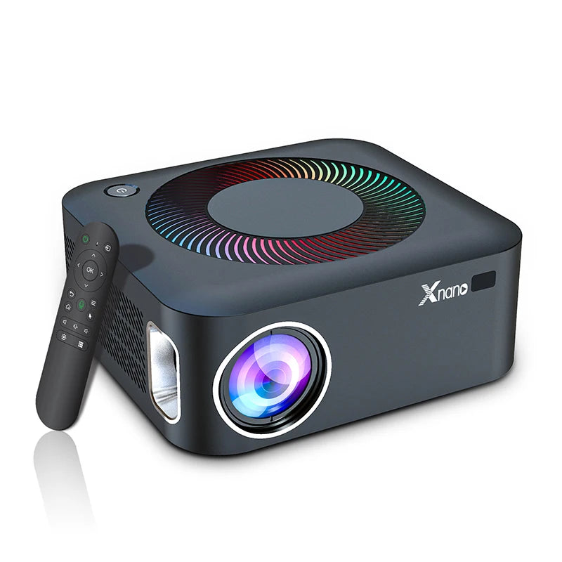 XNANO 500ANSI 4K Projector Full HD 1080P Home Theater for IOS/Android/TV Stick with 5W Speaker 5G WiFi BT5.0 Portable Projector