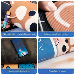 Spring & Summer Flowers Entrance Doormat Non-Slip 100% Polyester Carpet for Living Room Home Decor Soft Mat Indoor & Outdoor Rug