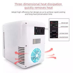 Smart table with led mirror fridge refrigerator 8l 10l small fridge mini smart touch table with refrigerators and freezers home