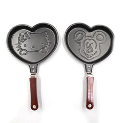 Cute Sanrio Mini Frying Pan Kawaii Hello Kitty Mickey Cartoon Egg'S Pan Kids Breakfast Non Stick Omelet Pan Home Outdoor Camping